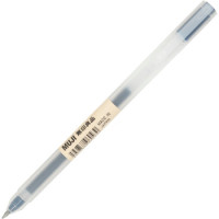 Muji - Gel Ink Ballpoint Pen Cap Black 0.50 MM